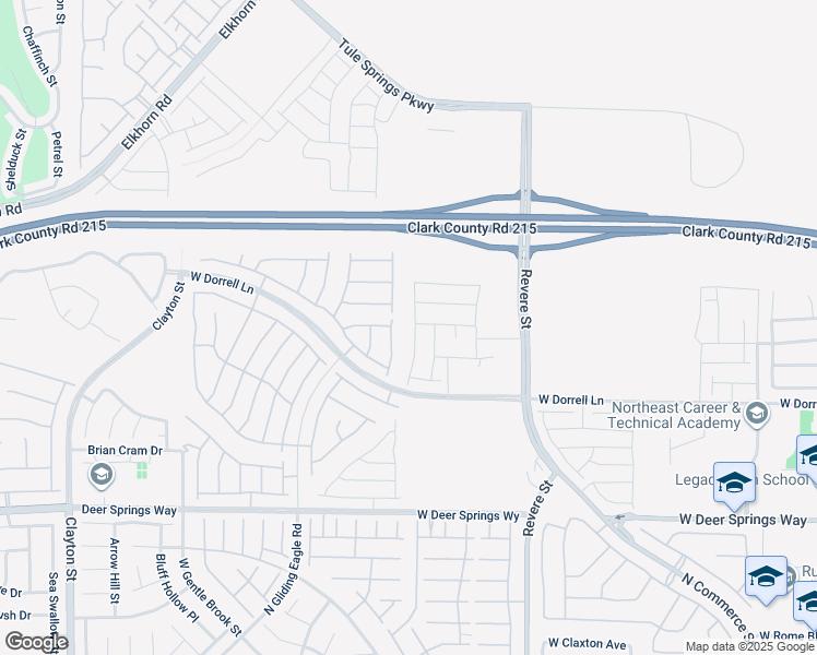 map of restaurants, bars, coffee shops, grocery stores, and more near 7111 Stockton Dunes Street in North Las Vegas