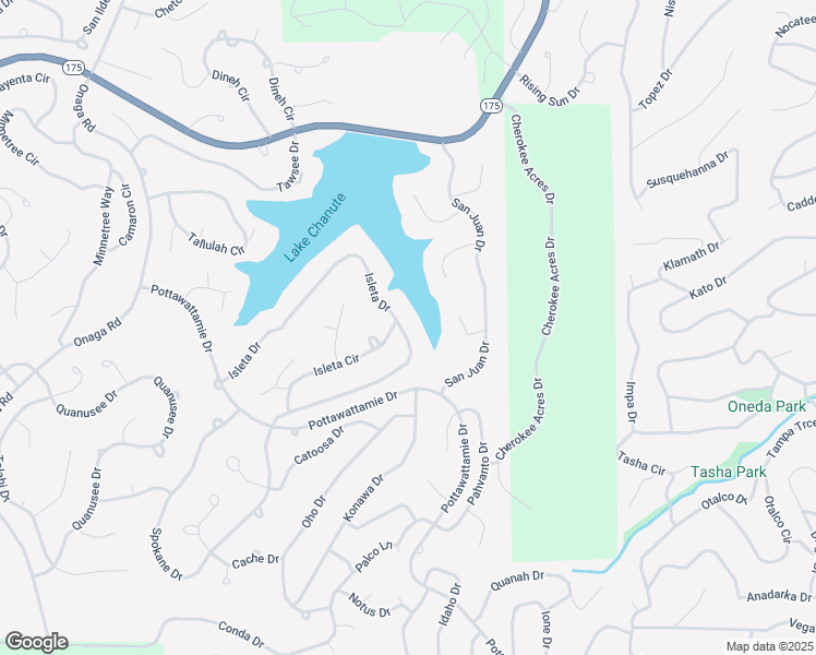 map of restaurants, bars, coffee shops, grocery stores, and more near 54 Isleta Drive in Cherokee Village
