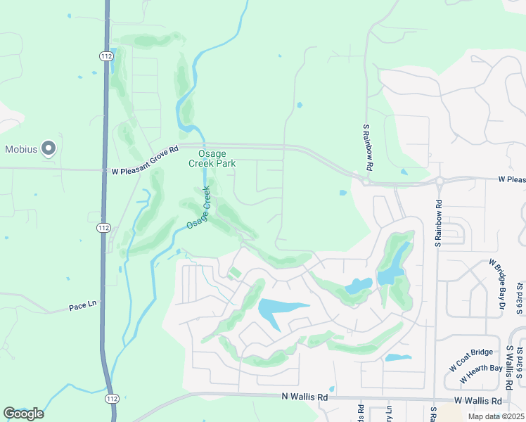 map of restaurants, bars, coffee shops, grocery stores, and more near 7004 West Inglewood Drive in Rogers