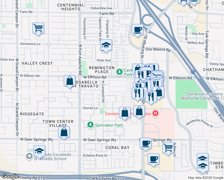 map of restaurants, bars, coffee shops, grocery stores, and more near 9029 Mossy Hollow Avenue in Las Vegas