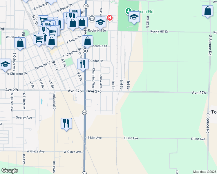 map of restaurants, bars, coffee shops, grocery stores, and more near 104 Bryant Court in Exeter