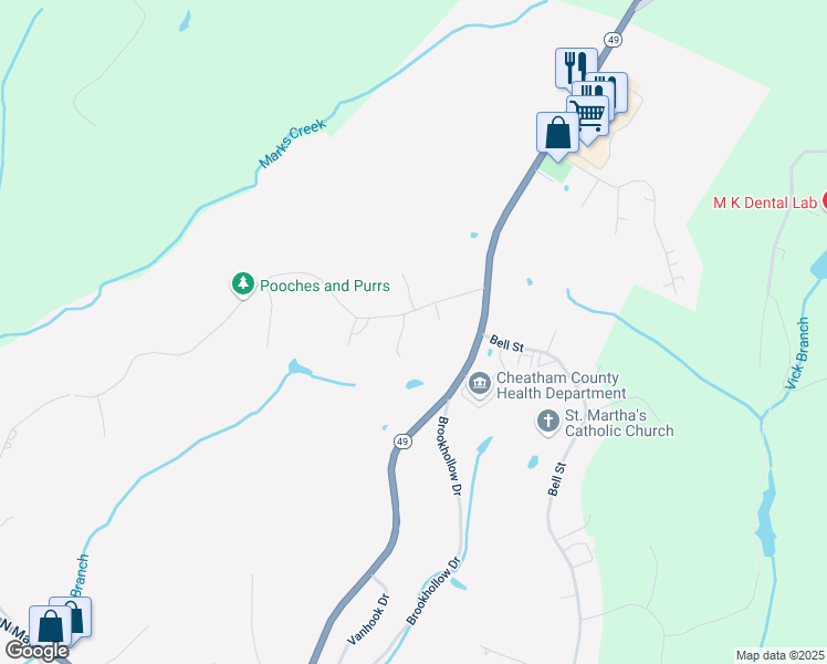 map of restaurants, bars, coffee shops, grocery stores, and more near 514 Skyview Drive in Ashland City