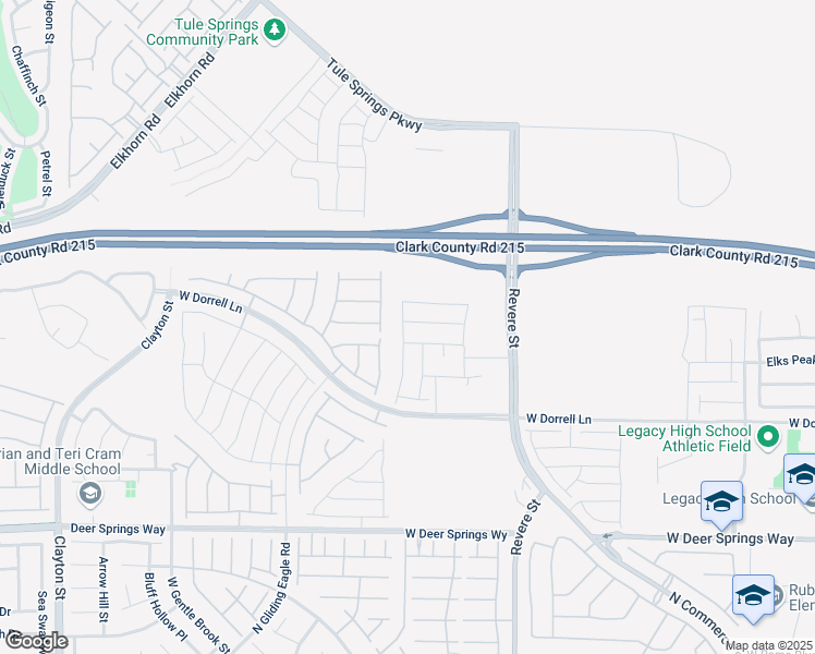 map of restaurants, bars, coffee shops, grocery stores, and more near 1049 Williamtown Avenue in North Las Vegas