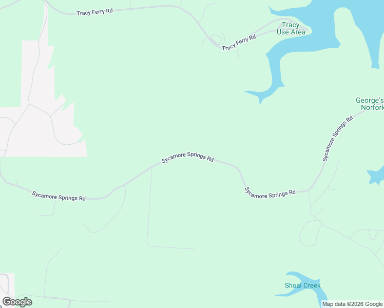 map of restaurants, bars, coffee shops, grocery stores, and more near 2036 Sycamore Springs Road in Mountain Home