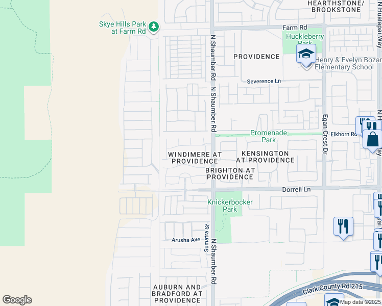 map of restaurants, bars, coffee shops, grocery stores, and more near 10742 Cowlite Avenue in Las Vegas