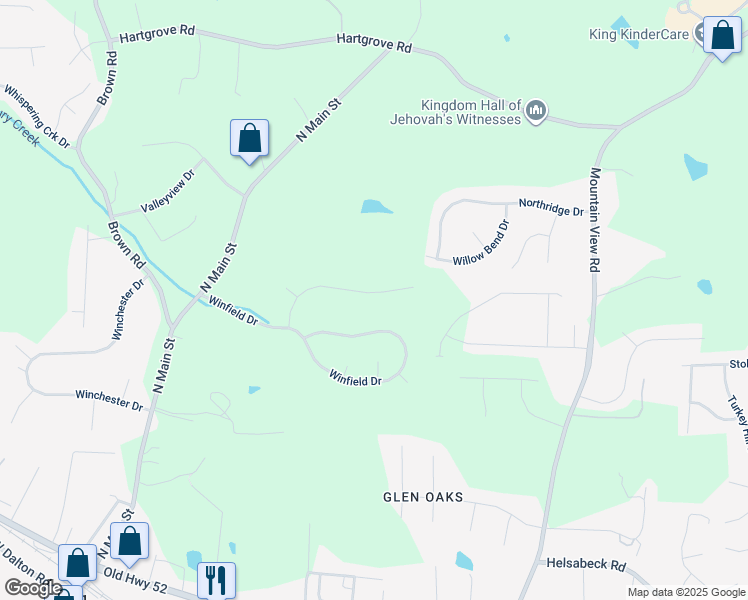 map of restaurants, bars, coffee shops, grocery stores, and more near 158 Leeds Lane in King