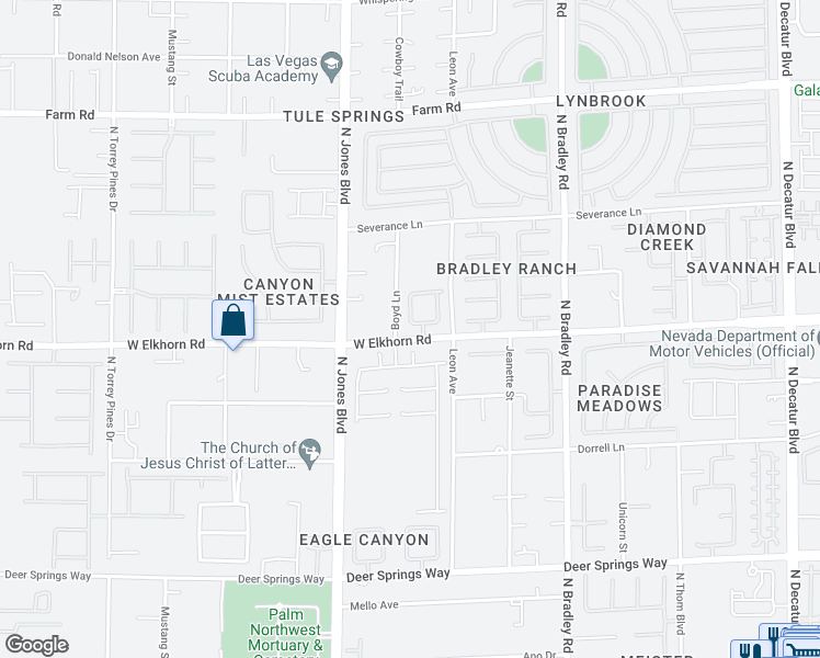 map of restaurants, bars, coffee shops, grocery stores, and more near 5791 Coyote Meadow Avenue in Las Vegas