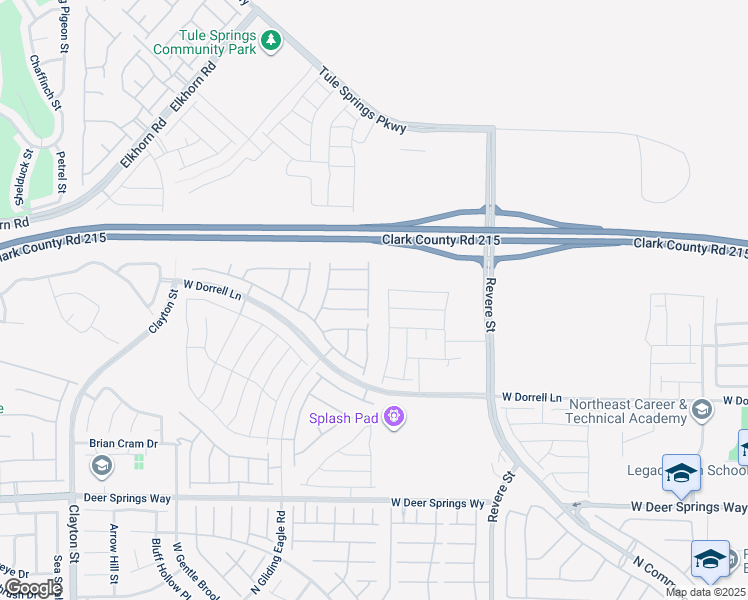 map of restaurants, bars, coffee shops, grocery stores, and more near 7160 Anchor Terrace Street in North Las Vegas