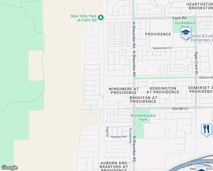 map of restaurants, bars, coffee shops, grocery stores, and more near 7129 Flora Lam Street in Las Vegas