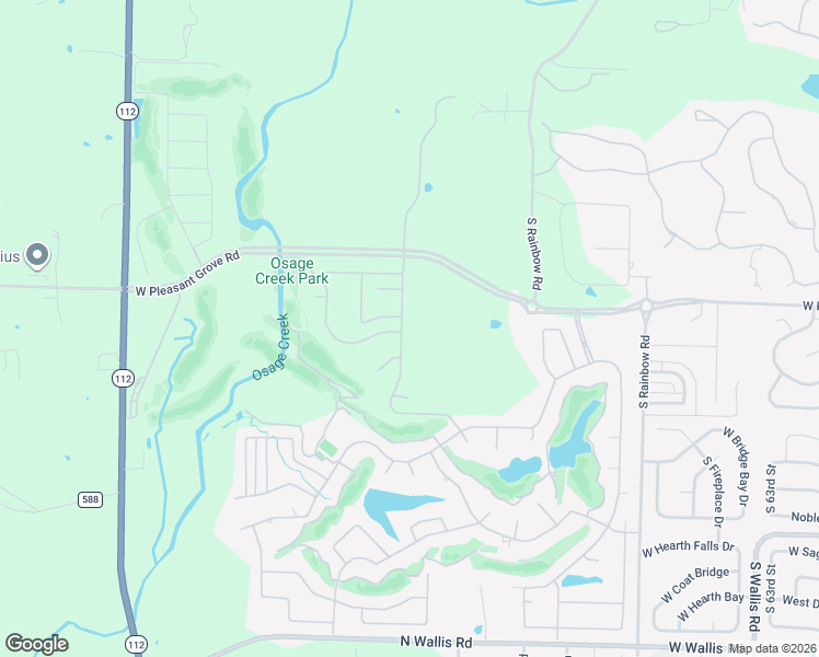 map of restaurants, bars, coffee shops, grocery stores, and more near 4915 South Inglewood Road in Rogers
