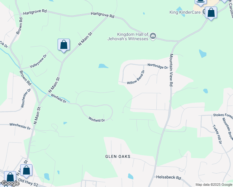 map of restaurants, bars, coffee shops, grocery stores, and more near 186 Leeds Lane in King