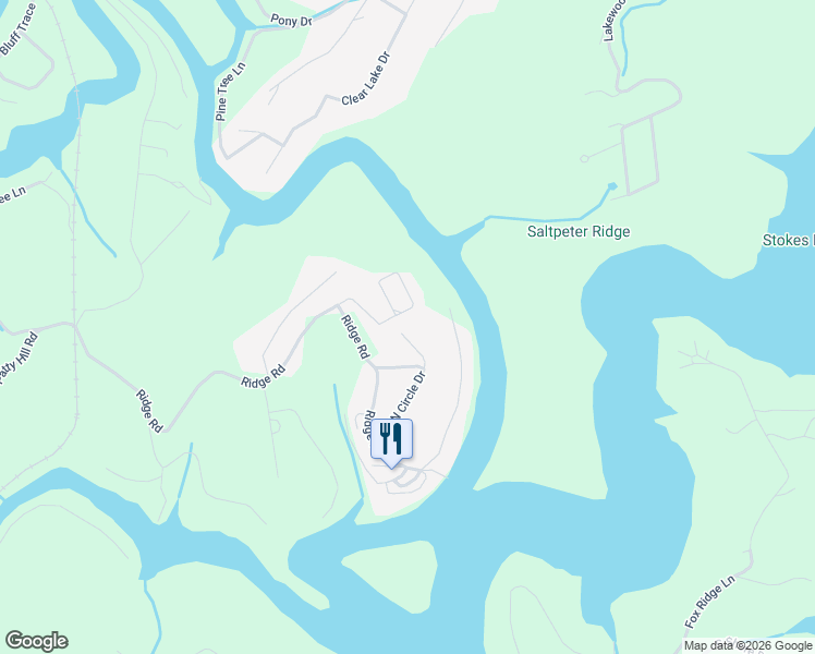 map of restaurants, bars, coffee shops, grocery stores, and more near 152 Lauer Lane in Caryville