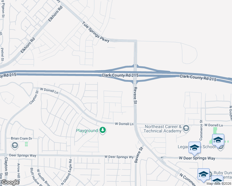 map of restaurants, bars, coffee shops, grocery stores, and more near 969 Ferodale Avenue in North Las Vegas