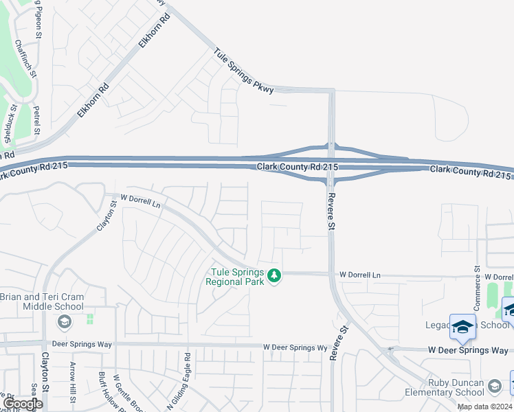 map of restaurants, bars, coffee shops, grocery stores, and more near 7155 Stockton Dunes Street in North Las Vegas