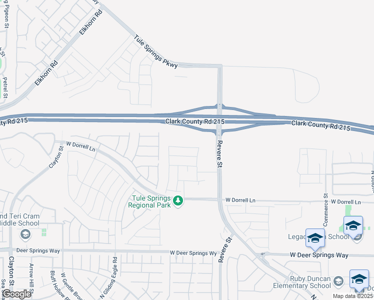 map of restaurants, bars, coffee shops, grocery stores, and more near 973 Ferodale Avenue in North Las Vegas
