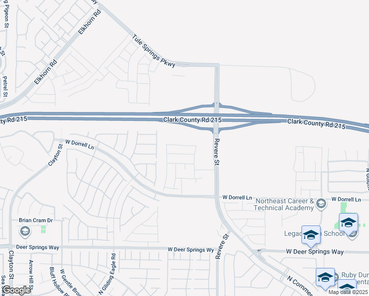 map of restaurants, bars, coffee shops, grocery stores, and more near 973 Ferodale Avenue in North Las Vegas