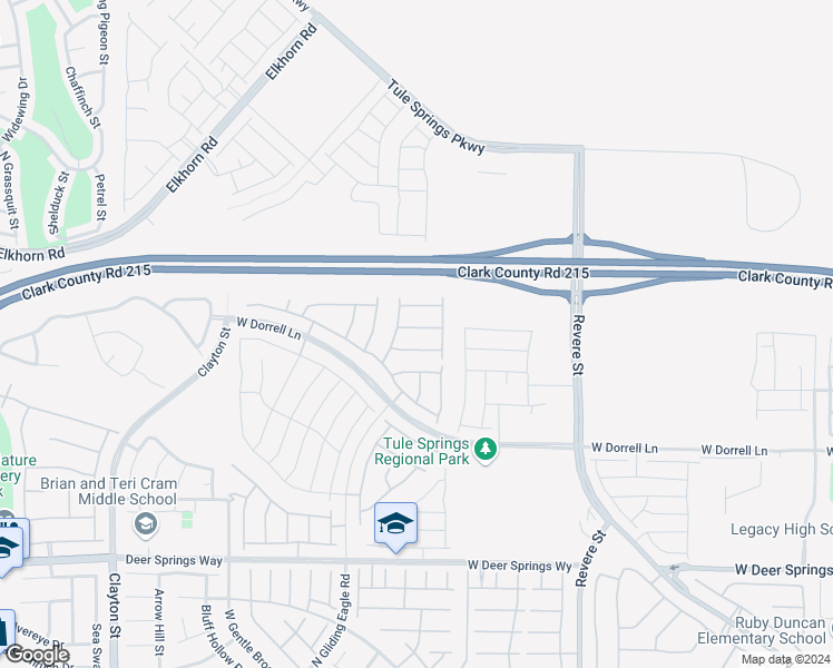 map of restaurants, bars, coffee shops, grocery stores, and more near 1231 Indigo Bluff Avenue in North Las Vegas