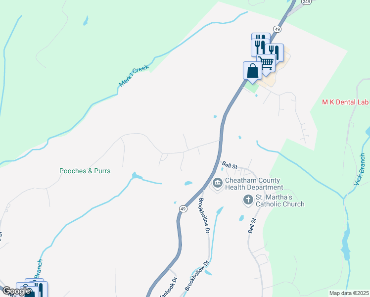 map of restaurants, bars, coffee shops, grocery stores, and more near 514 Skyview Drive in Ashland City