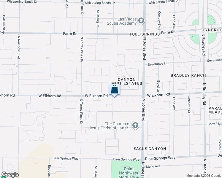 map of restaurants, bars, coffee shops, grocery stores, and more near 7205 Harlow Street in Las Vegas