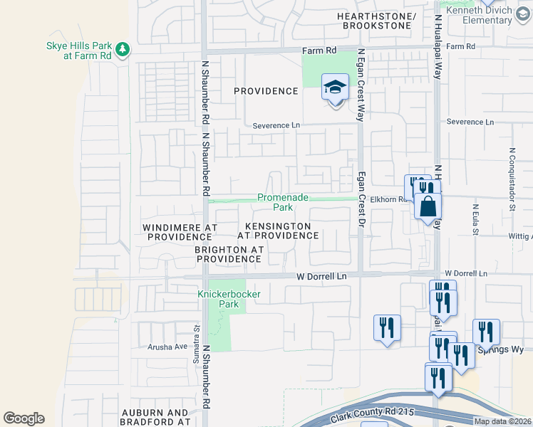 map of restaurants, bars, coffee shops, grocery stores, and more near 10428 Doman Avenue in Las Vegas