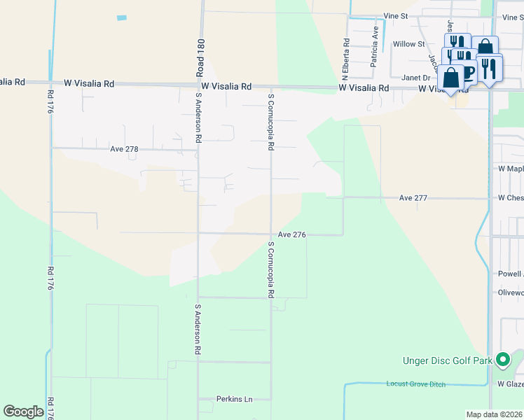 map of restaurants, bars, coffee shops, grocery stores, and more near 2 South Cornucopia Road in Exeter