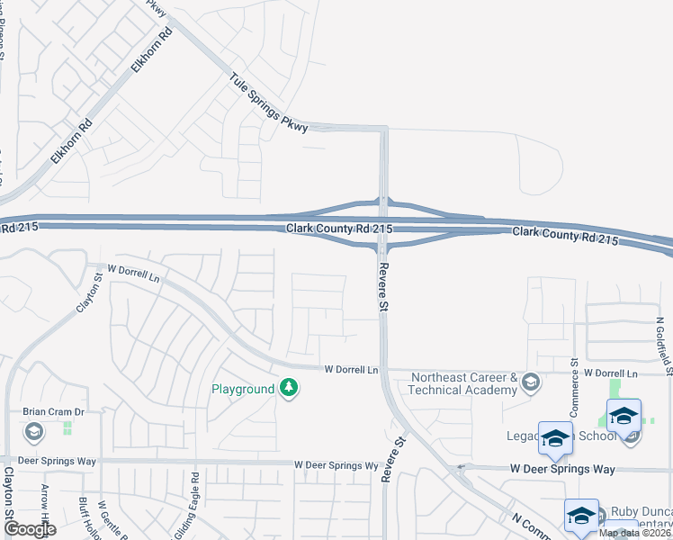 map of restaurants, bars, coffee shops, grocery stores, and more near 958 Ferodale Avenue in North Las Vegas