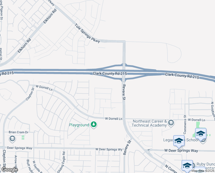 map of restaurants, bars, coffee shops, grocery stores, and more near 966 Ferodale Avenue in North Las Vegas