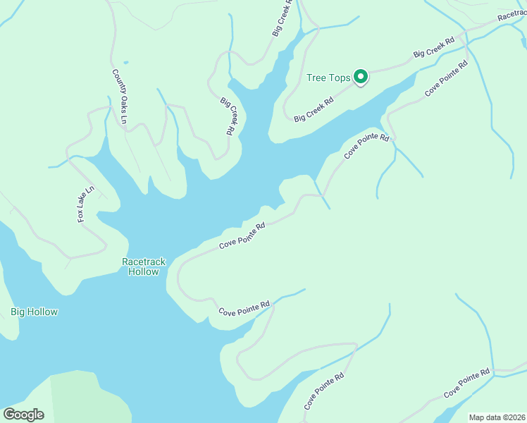 map of restaurants, bars, coffee shops, grocery stores, and more near 1933 Cove Pointe Road in LaFollette