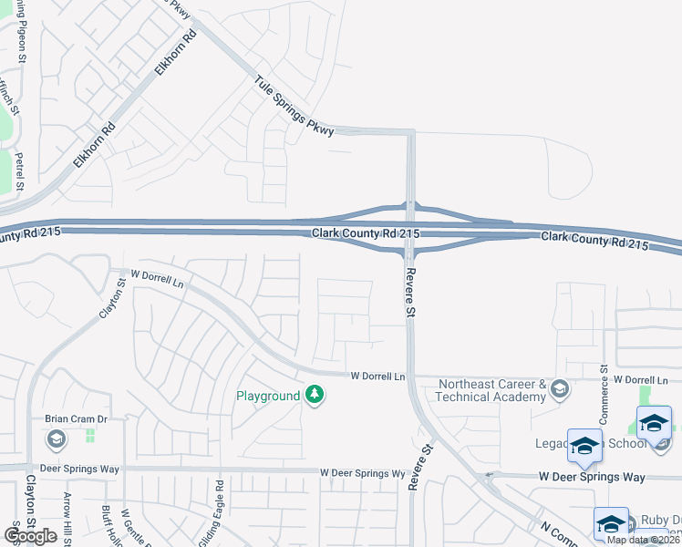 map of restaurants, bars, coffee shops, grocery stores, and more near 1022 Ferodale Avenue in North Las Vegas