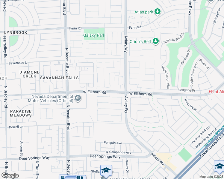 map of restaurants, bars, coffee shops, grocery stores, and more near 4393 Fire Glow Avenue in North Las Vegas