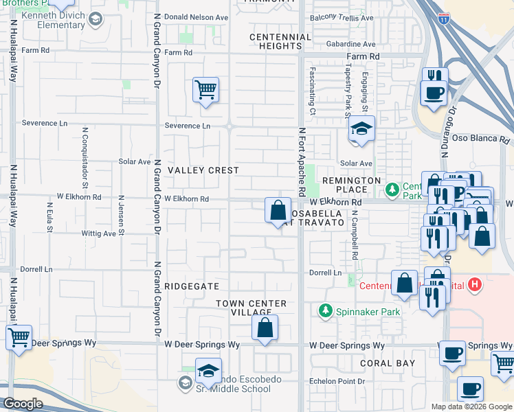 map of restaurants, bars, coffee shops, grocery stores, and more near 9318 Apollo Heights Avenue in Las Vegas