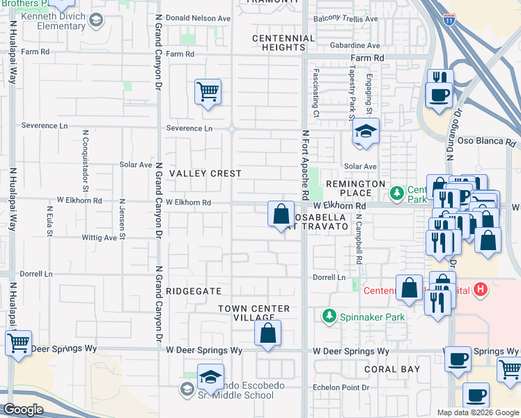 map of restaurants, bars, coffee shops, grocery stores, and more near 9318 Apollo Heights Avenue in Las Vegas