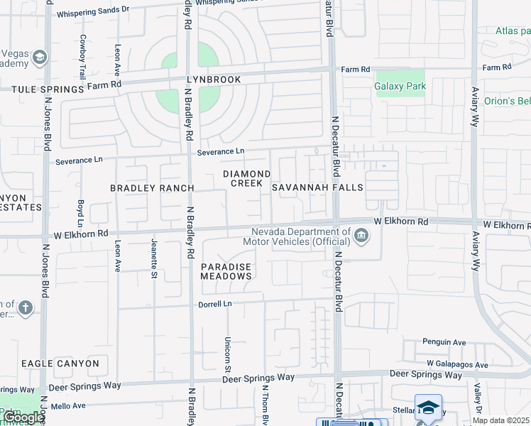 map of restaurants, bars, coffee shops, grocery stores, and more near 7222 Platinum Creek Street in Las Vegas