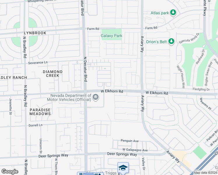 map of restaurants, bars, coffee shops, grocery stores, and more near 7207 Dazzle Point Street in North Las Vegas