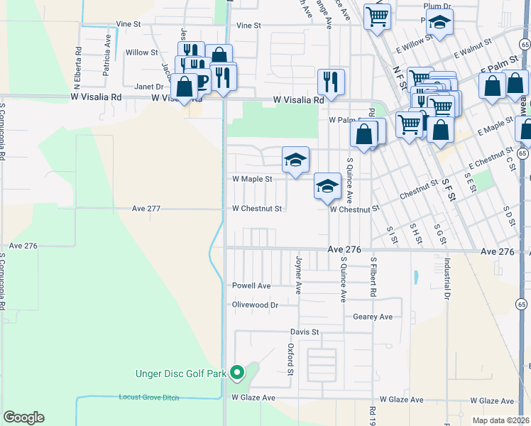 map of restaurants, bars, coffee shops, grocery stores, and more near 261 Waldo Avenue in Exeter