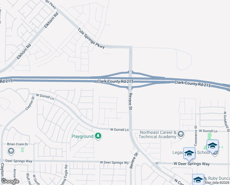 map of restaurants, bars, coffee shops, grocery stores, and more near 7217 Port Stephens Street in North Las Vegas