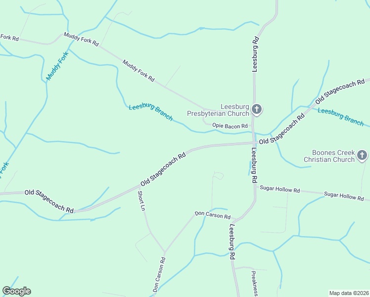 map of restaurants, bars, coffee shops, grocery stores, and more near 2436 Old Stagecoach Road in Jonesborough