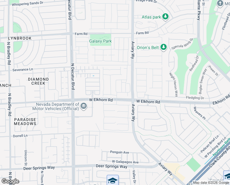 map of restaurants, bars, coffee shops, grocery stores, and more near 7239 Glimmer Point Street in North Las Vegas
