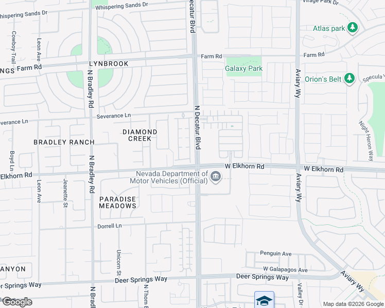 map of restaurants, bars, coffee shops, grocery stores, and more near in Las Vegas