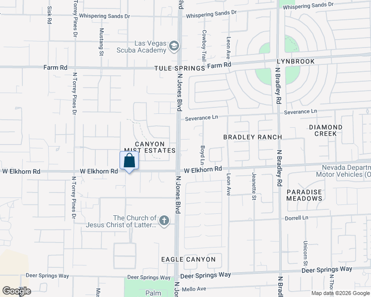 map of restaurants, bars, coffee shops, grocery stores, and more near 7229 North Jones Boulevard in Las Vegas