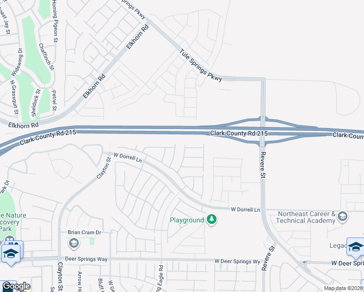 map of restaurants, bars, coffee shops, grocery stores, and more near 7231 Quiet Spring Street in North Las Vegas