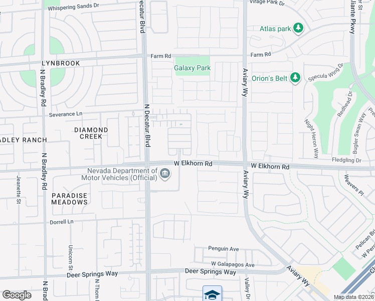 map of restaurants, bars, coffee shops, grocery stores, and more near 7235 Dazzle Point Street in North Las Vegas
