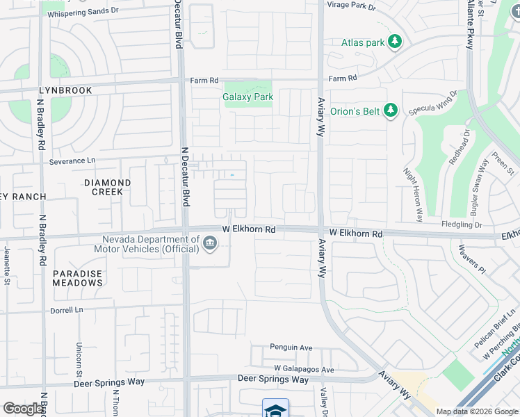 map of restaurants, bars, coffee shops, grocery stores, and more near 7239 Glimmer Point Street in North Las Vegas