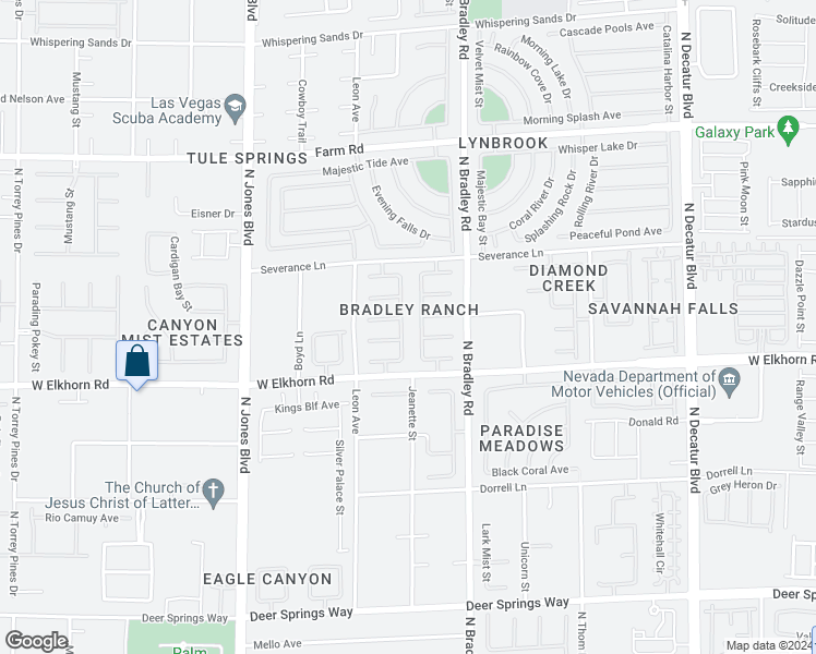 map of restaurants, bars, coffee shops, grocery stores, and more near 7224 Rustic Meadow Street in Las Vegas