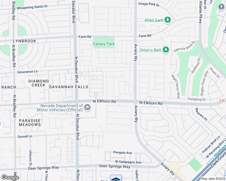 map of restaurants, bars, coffee shops, grocery stores, and more near 7239 Glimmer Point Street in North Las Vegas