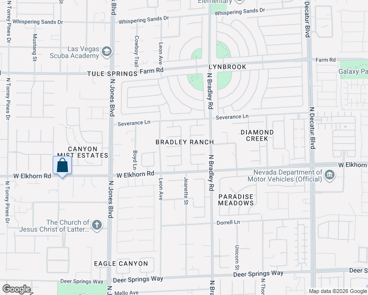 map of restaurants, bars, coffee shops, grocery stores, and more near 7228 Rustic Meadow Street in Las Vegas