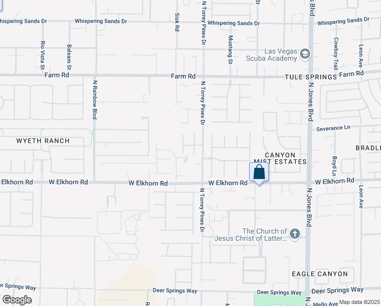 map of restaurants, bars, coffee shops, grocery stores, and more near 7311 Velvet Sky Street in Las Vegas