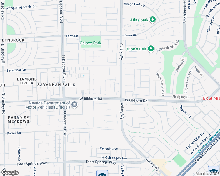 map of restaurants, bars, coffee shops, grocery stores, and more near 7231 Glistening Star Street in North Las Vegas