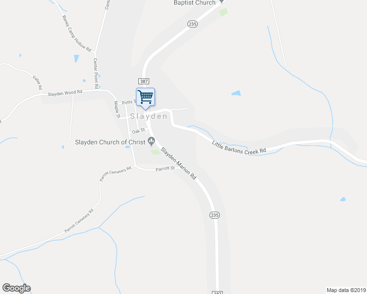 map of restaurants, bars, coffee shops, grocery stores, and more near in Slayden