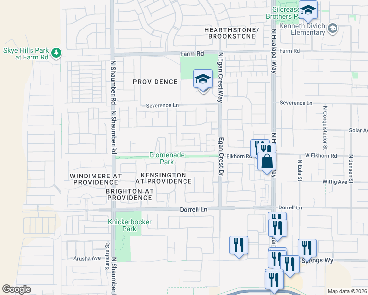 map of restaurants, bars, coffee shops, grocery stores, and more near 10433 Yew Blossom Avenue in Las Vegas